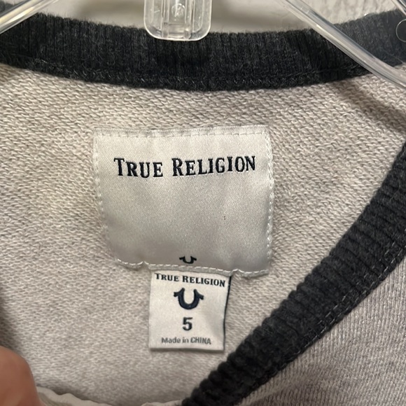🖤 TRUE RELIGION SWEATER boys 5T 🖤 - Picture 2 of 3